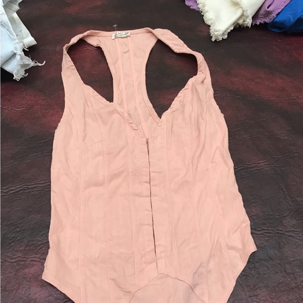 New Free People corset bodysuit.